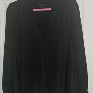 Banana Republic Silky Black Elegant Blouse.  Like New XL